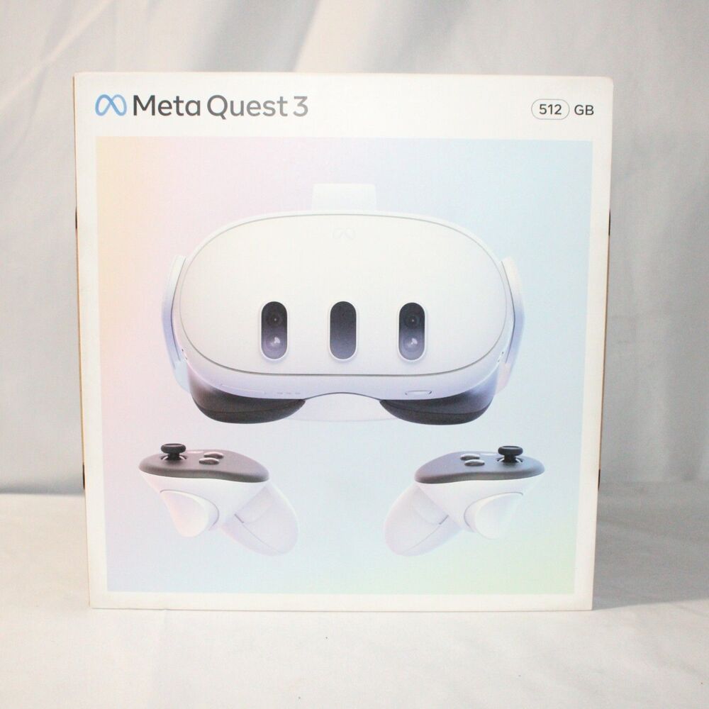 Meta Quest 3 All-in-One Headset 512GB White Factory Sealed Brand New